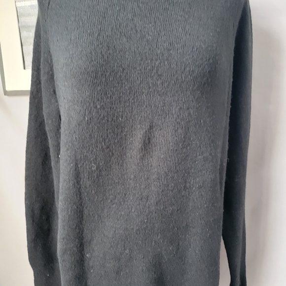 Boa Soft Brushed Knit High Neck Mini Jumper Dress Black S - Picture 8 of 12